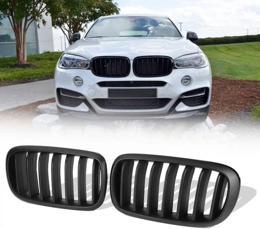 Ноздри Решетка радиатора BMW X5 F15 X6 F16  (черный мат) БМВ